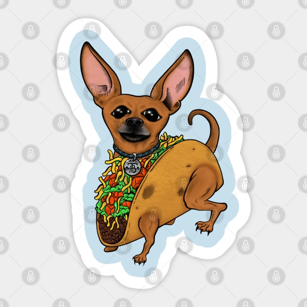 Taco Dog Sticker by TommyVision